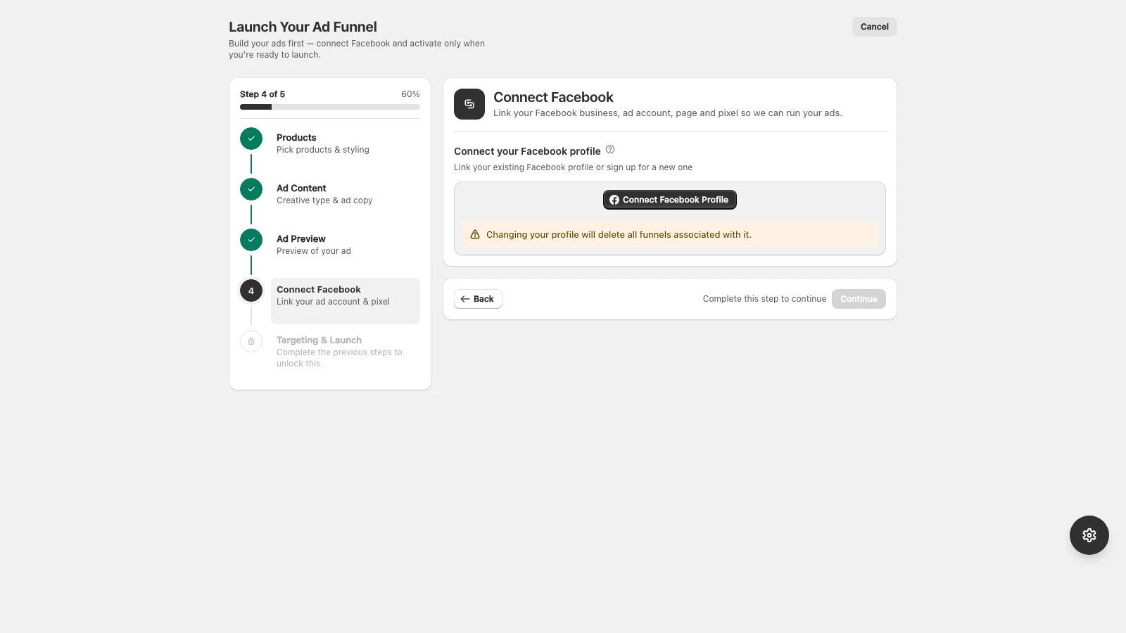 Connect your Meta (Facebook) account
